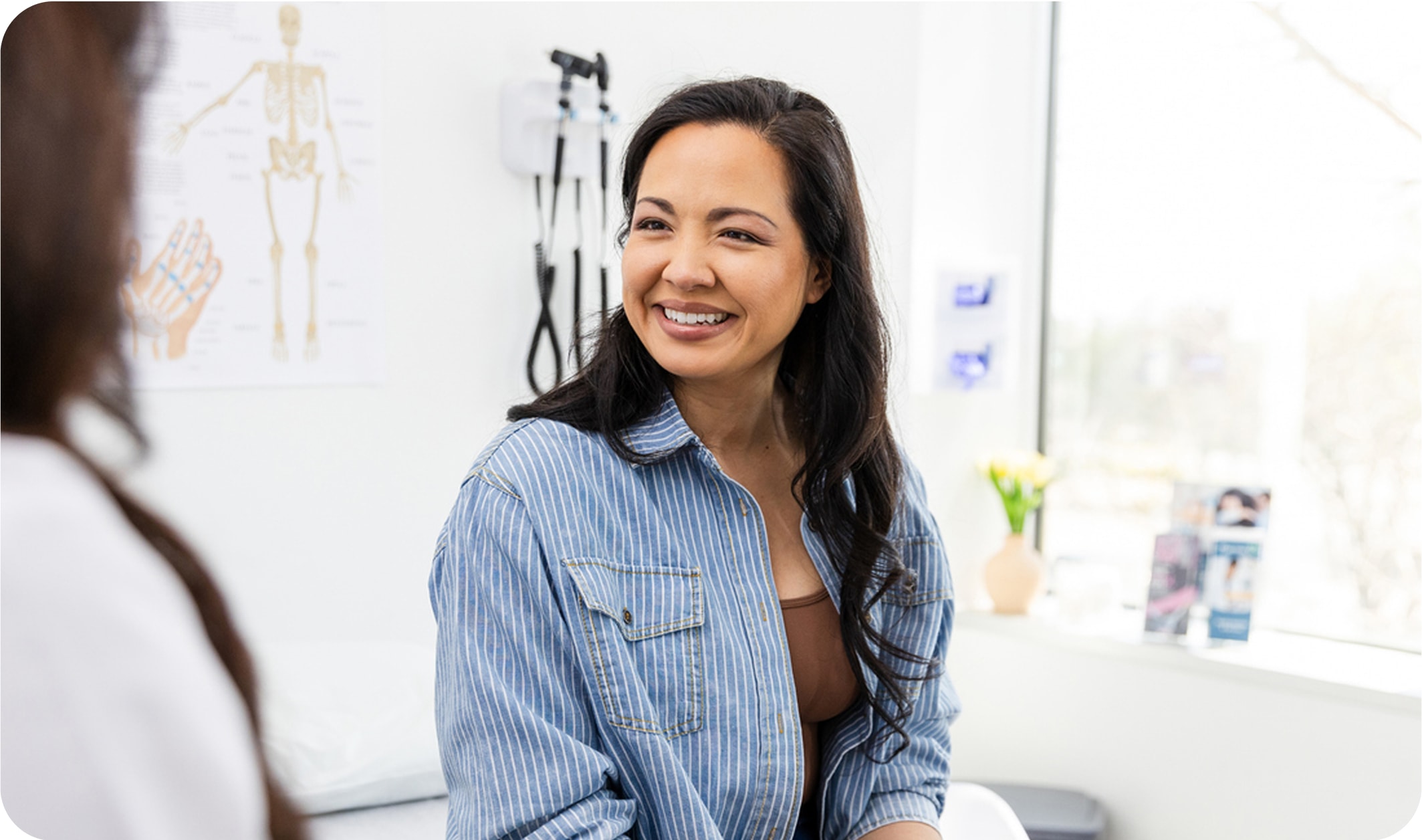 Woman at doctor-s office